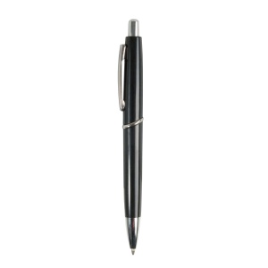 ON™ ABS plastic snap pen with coloured barrel and metal clip, jumbo refill