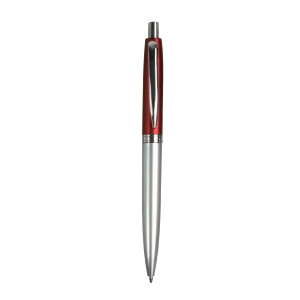 ON™ Plastic snap pen with two-tone barrel and metal clip