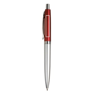 ON™ Plastic snap pen with two-tone barrel and metal clip