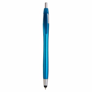 ON™ Plastic snap pen with touchscreen rubber tip