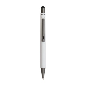 ON™ Snap pen with rubberised grip with trim rings with touch screen