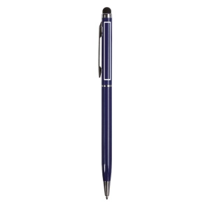 ON™ Twist pen with metal clip and barrel, and matching touchscreen rubber tip