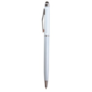 ON™ Plastic twist pen with touchscreen rubber tip and metal clip