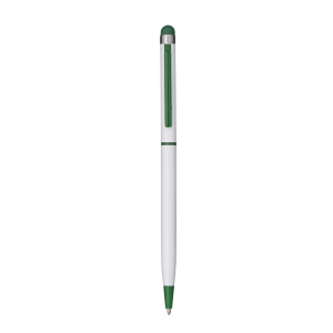 ON™ Metal twist pen, with touchscreen, clip and matching tip.