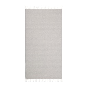 ON™ Recycled cotton fringed beach towel, size 90x170 cm
