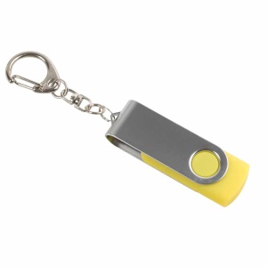 ON™ Rotatable, 8 GB, rubberised ABS/metal pen drive. Upload on request with delivery in 2 week