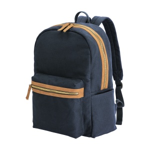 ON™ Recycled canvas backpack with padded notebook compartment