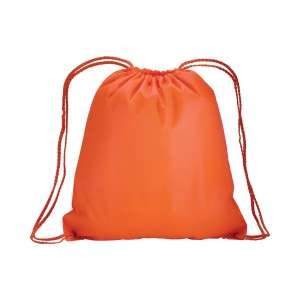 ON™ 210T polyester backpack with drawstring closure and reinforced corners