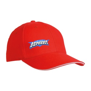 ON™ Thick cotton 6-panel cap with sandwich visor and adjustable velcro strap