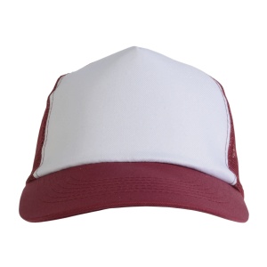 ON™ Polyester 5-panel cap with mesh crown and adjustable velcro strap