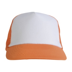 ON™ Polyester 5-panel cap with mesh crown and adjustable velcro strap