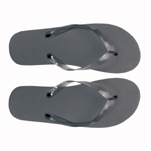 ON™ UNISEX flip-flops with PE (120 g) sole and transparent PVC straps. One size (40-44)