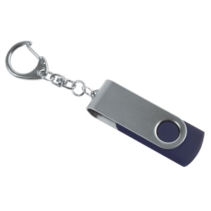 ON™ Rotatable, 4 GB, rubberised ABS/metal pen drive. Upload on request with delivery in 2 week
