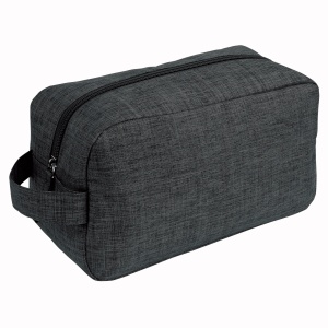 ON™ 300D polyester melange fabric cosmetic bag with handle