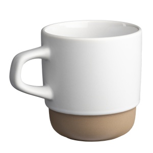 ON 320 ml ceramic mug. Stackable. With matte exterior and glossy interior - Img 7