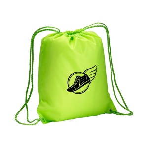 ON Fluorescent 210T polyester backpack with drawstring closure and reinforced corners - Img 6