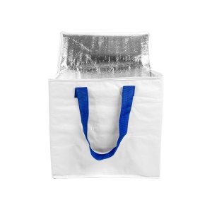 ON Geantă frigorifică din PP laminat 120 g/m2, mânere colorate, închidere cu fermoar - Img 8