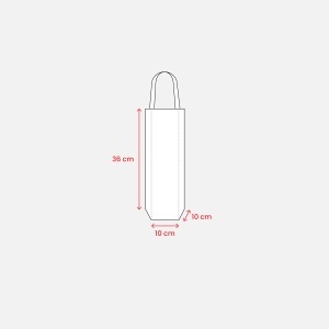 ON Heat-sealed 100 g/m2 non-woven fabric bottle shopping bag, short handles - Img 11