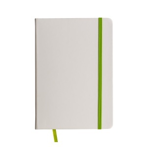 ON Notebook cu elastic colorat, foi liniate, semn de carte din satin