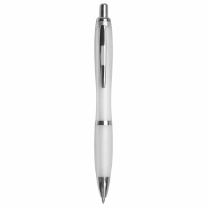 ON Plastic snap pen with coloured barrel, matching rubberised grip and metal clip - Img 7