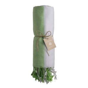 ON Prosop de plajă/Fouta din bumbac reciclat, 180 g/m2, certificat GRS - Img 6