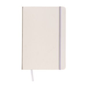 ON PU notebook with coloured elastic, squared sheets (80 pages), satin bookmark - Img 1