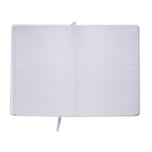 ON PU notebook with coloured elastic, squared sheets (80 pages), satin bookmark - Img 16