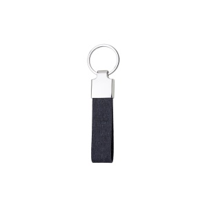 ON R-pet key ring with chrome-plated metal plate - Img 5