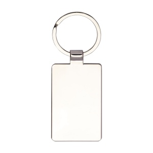 ON Rectangular metal key ring with bamboo front detail - Img 4