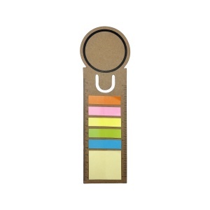 ON Riglă de cartON pentru semne de carte cu notițe autoadezive