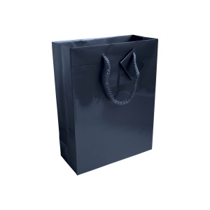ON Sacoșă de cumpărături din hârtie laminată, 157 g/m2, cu clin și întăritură la bază, mânere tip șnur - Img 4