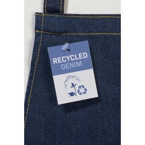 ON Șorț din denim reciclat cu buzunar frONtal - Img 2