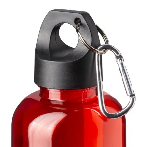 ON Sticlă transparentă din PET reciclat 580 ml. Capac de plastic cu carabină. - Img 13