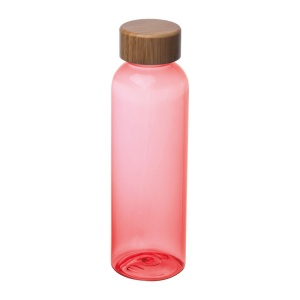 MC Sticlă de băut PET cu capac din bambus, 500ml