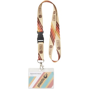 PF™ Bucks sublimation lanyard with safety buckle