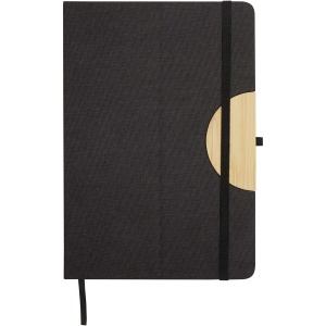 PF™ Laura A5 hard cover notebook and ballpoint pen gift set (black ink)