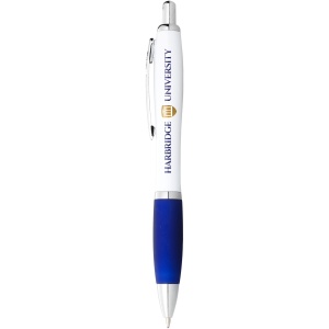PF™ Nash ballpoint pen with white barrel and coloured grip (black ink) - Img 22