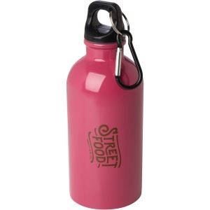 PF™ Oregon sticlă de apă 400 ml din oțel inoxidabil simplu perete certificat RCS cu carabină - Img 18