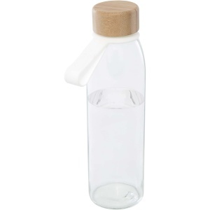PF™ Porto 500 ml glass water bottle with silicone handle and bamboo lid - Img 1