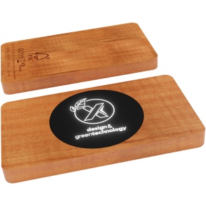 PF™ SCX.design P37 5000 mAh light-up wireless wooden power bank