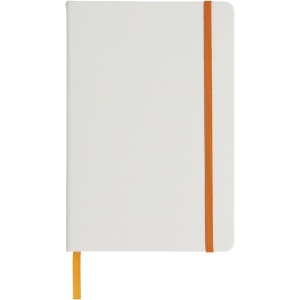 PF™ Spectrum A5 white notebook with coloured strap