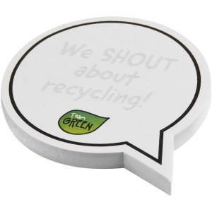 PF™ Sticky-Mate® speech bubble-shaped recycled sticky notes