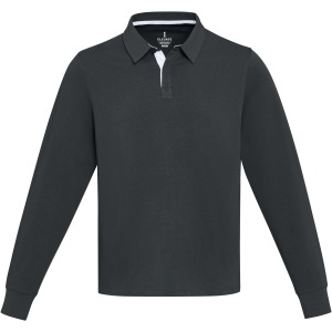 PF Hanorac unisex Clyde organic cu imprimeu de polo pentru rugby