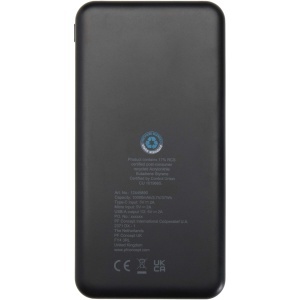 PF Baterie solară externă robustă Altair 5000 mAh 10W din plastic reciclat cu lanternă încorporată