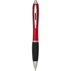 PF Nash RCS recycled plastic ballpoint pen with coloured barrel and black grip (black ink)
