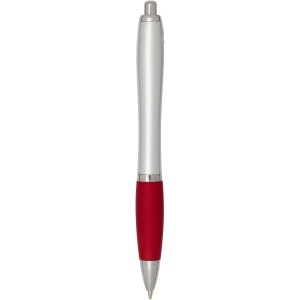 PF Nash RCS recycled plastic ballpoint pen with silver barrel and coloured grip (black ink) - Img 6