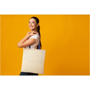 PF Nevada 100 g/m² cotton tote bag coloured handles 7L - Img 12