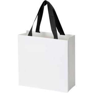 PF Smartfold 230 g/m2 paper bag with ribbon handles and matt lamination - 24 x 10 x 24 cm - Img 12