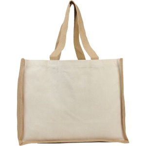 PF Varai 320 g/m² canvas and jute shopping tote bag 23L
