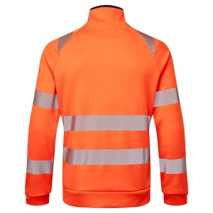 PW Hanorac cu fermoar și guler tip pâlnie DX4 Hi-Vis - Img 3